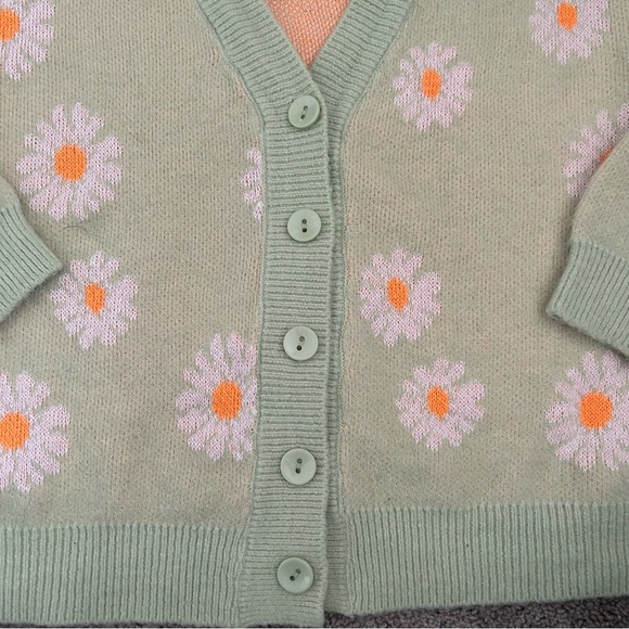 Trendy flower print sweater - Picture 3 of 6